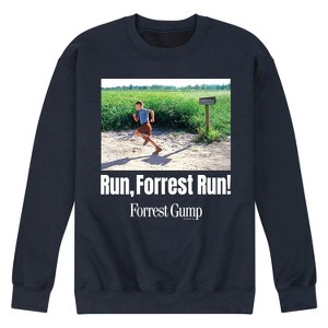 Men's - Forrest Gump - Run Forrest Run Graphic Fleece Sweatshirt - 1 of 4