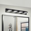 Modern Black LED Vanity Light 6-Light Wall Sconce for Bathroom Sleek Minimalist Design - 2 of 4