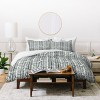 Black & White Dash and Ash Herring Duvet Cover - Deny Designs - 2 of 4