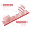 Unique Bargains Stainless Steel Rounded Ends Gentle Care Pet Comb 3 Pcs - 3 of 4