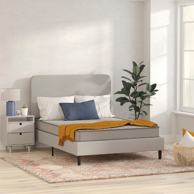 Flash Furniture Capri Comfortable Sleep CertiPUR-US Certified Spring Mattress, Mattress in a Box