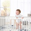Sweet Jojo Designs Gender Neutral Baby Fitted Crib Sheet Celestial Navy Blue Gold and White - 2 of 4