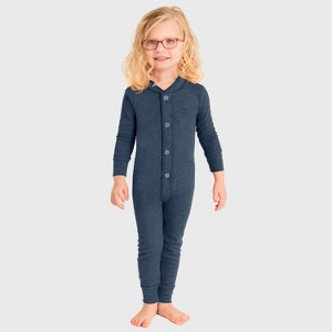 City Threads USA-Made Kids' Soft & Cozy Thermal Union Suit - Boys/Girls/Infants/Toddlers One-Piece Christmas Outfit - 1 of 4