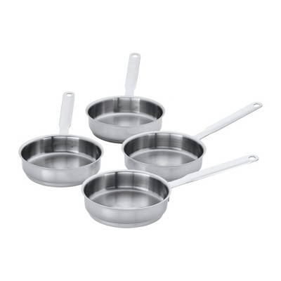 Demeyere Resto 4-pc Stainless Steel Mini Fry Pan Set