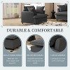 37" Oversized Single Seat Sofa Module for Modular Sectional Sofa, Wide Seat Chenille Armchair with Pillows - 3 of 4