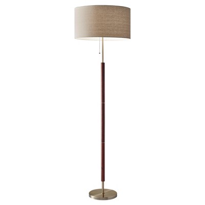 brown floor lamp