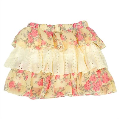 Girl Rose Chiffon Skirt - flowers by zoe