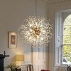 LLHZSY Modern Firework Sputnik Chandelier Crystal Pendant Lighting - 8/9/12 Lights - Gold/Chrome/Gold and Turquoise/Chrome and Turquoise - 4 of 4