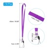 Unique Bargains Polyester Wear-resistant Lightweight ID Card Neck Lanyards with Hooks 10 Pcs - 2 of 4