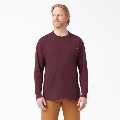 Dickies men's long sleeve heavyweight crew neck best sale