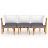 vidaXL Garden Lounge Set Dark grey, white - 3 of 4