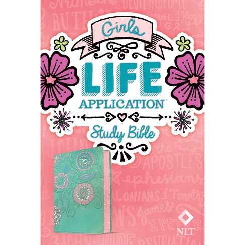 PERSONALIZE Bible,NLT Life Application Study Bible, LeatherLike, Teal Floral, Holy Bible, Gift cheapest Bible, With Tabs, With Laminated Tabs