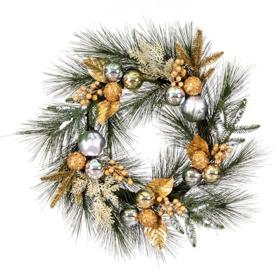 Vickerman Gold and Silver Artificial Wreaths