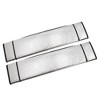 Unique Bargains Aluminum Foil Foldable Car Window Windshield Sun Shade Visor 140x70cm Black 2 Pcs - 3 of 4