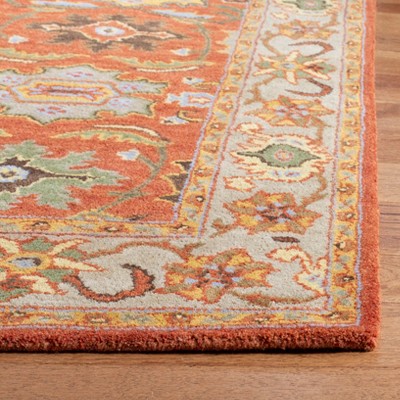 Light Blue Handmade Wool Tufted Rectangular Area Rug
