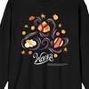 Wonka 2023 Colorful Candies Crew Neck Long Sleeve Black Adult Tee - 2 of 2