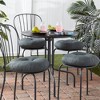 Kensington Garden 4pc 15"x15" Outdoor Bistro Chair Cushions - 2 of 4