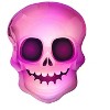 LoonBalloon 20" Halloween Glow Skull Holographic Balloon with 4 Latex Balloons – Spooky Party Decoration Set - 2 of 4