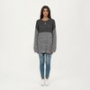 Anna-Kaci Women's Long Sleeve Color Block Knit Sweater with Textured Waffle and Marled Stitch Design - 3 of 4