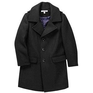 Isaac Mizrahi Boy's CT1013 Single Breasted Wool Overcoat - 1 of 2
