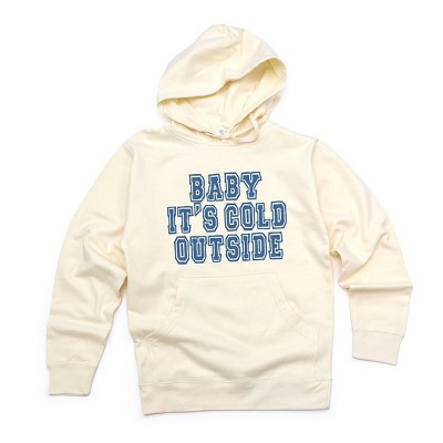 Simply Sage Market Women's Graphic Hoodie Distressed Baby It's Cold Outside
