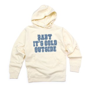 Simply Sage Market Women's Graphic Hoodie Distressed Baby It's Cold Outside - 1 of 3