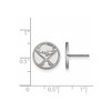 Black Bow Jewelry 14k White Gold Buffalo Sabres NHL Stud Earrings - 2 of 3