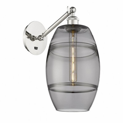 Vaz - 1 Light Arm Adjusts Up and Down Wall Sconce In Industrial Style-9.88 Inches Tall and 8 Inches Wide