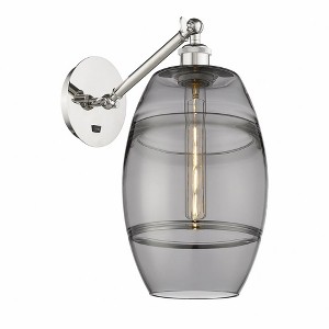 Vaz - 1 Light Arm Adjusts Up and Down Wall Sconce In Industrial Style-9.88 Inches Tall and 8 Inches Wide - 1 of 1