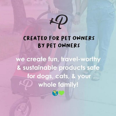 Midnight Black 3-in-1 Pet Stroller with Carrier and Car Seat