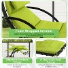 FDW Hammock Curved Hanging Chaise Lounge Chair with Adjustable Canopy and Removable Cushions - 3 of 4
