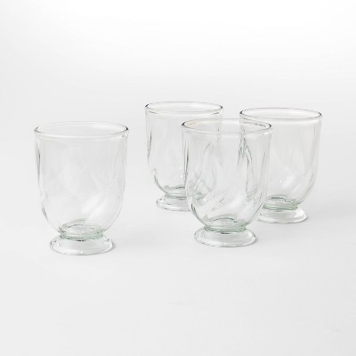 14oz 4pk Footed Goblets - Threshold™ designed with Studio McGee