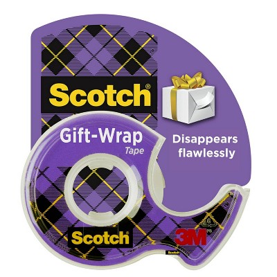 Scotch Gift Wrap Tape, Holiday Gifting Supplies, 0.75"x700", 1 Tape Roll with Dispensers