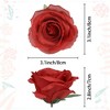 REGALWOVEN Home Decor Silk Fake Roses Artificial Flower Head for DIY Crafts Wedding 2.8" 25 Pcs - 4 of 4
