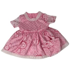 Doll Clothes Superstore Pink Chiffon Dress Fits 14-15 Inch Baby Dolls - 1 of 4