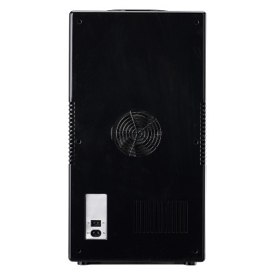 Compact Stainless Steel Mini Beverage Fridge with Glass Door