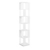 Maliang 6 tier Rotating Bookshelf, Floor Rack Simple Bookcase with Acrylic plate, Multi-Function Creative Bookshelf for Living Room - 2 of 4