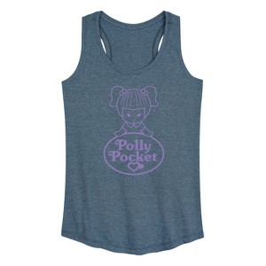 Women's - Polly Pocket - Logo And Doll Graphic Racerback Tank - 1 of 4