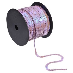 Unique Bargains DIY Crafts Clothing Sparkling Sewing Flat Sequin Strip Ribbon - 1 of 4