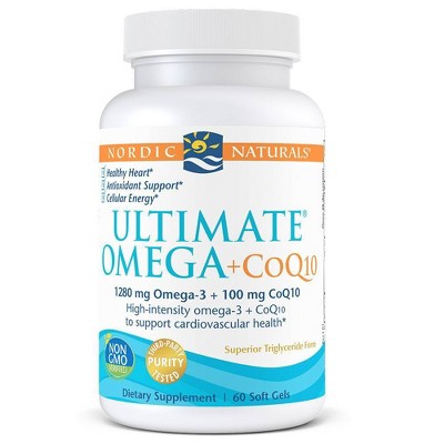 Nordic Naturals Ultimate Omega + CoQ10 Softgels Dietary Supplement - 60ct