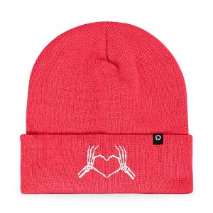 Dalix Heart of Bones Embroidered Beanie Skeleton Warm Winter Knit Hat for Women - 1 of 4