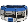 VidaXL Foldable Dog Playpen with Carrying Bag Blue 49.2 in.x49.2 in.x24 in. - 4 of 4