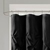 PAGED 72x72" Semi-Sheer Shower Curtain, Tufted Faux Silk Shower Curtain for Bathroom, Contemporary Textured Design Shower Curtain-Bathroom Decor - 2 of 3