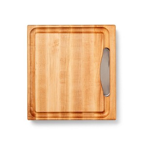 John Boos Newton Prep Master Maple Wood Cutting Board w/Pan - 1 of 4