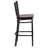 Emma and Oliver 2 Pack Vertical Back Metal Restaurant Barstool - 4 of 4