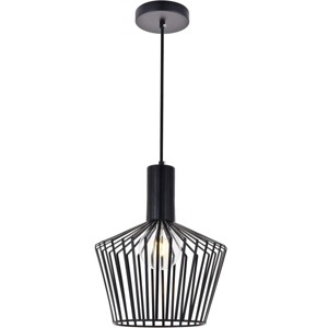 Elegant Lighting Ronnie 1 Light Black Pendant - 1 of 4
