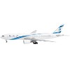 Boeing 777-200ER Commercial Aircraft "EL AL Israel Airlines" (4X-ECB) White with Blue 1/400 Diecast Model Airplane by GeminiJets - 2 of 4