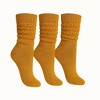 Women’s Slouch Socks Cotton Slouchy Knee-High Boot Socks 3 Pairs Scrunch Breathable Extra Long All-Season Comfort - 4 of 4