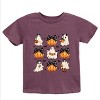 Ghost And Pumpkin Coquette - Youth Short Sleeve Graphic T-Shirt - 2 of 4