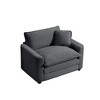 Corduroy Deep Seat Single Sofa with Pillow, Comfortable Sofa for Living Room, Bedroom, or Club - 4 of 4